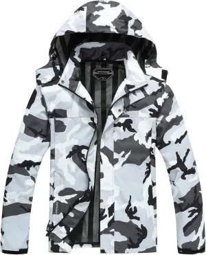 V.A.TOR 189 UNCO&BOROR Men's Waterproof Windbreaker Jackets Lightweight Hooded Rain Coat for Hiking Camping