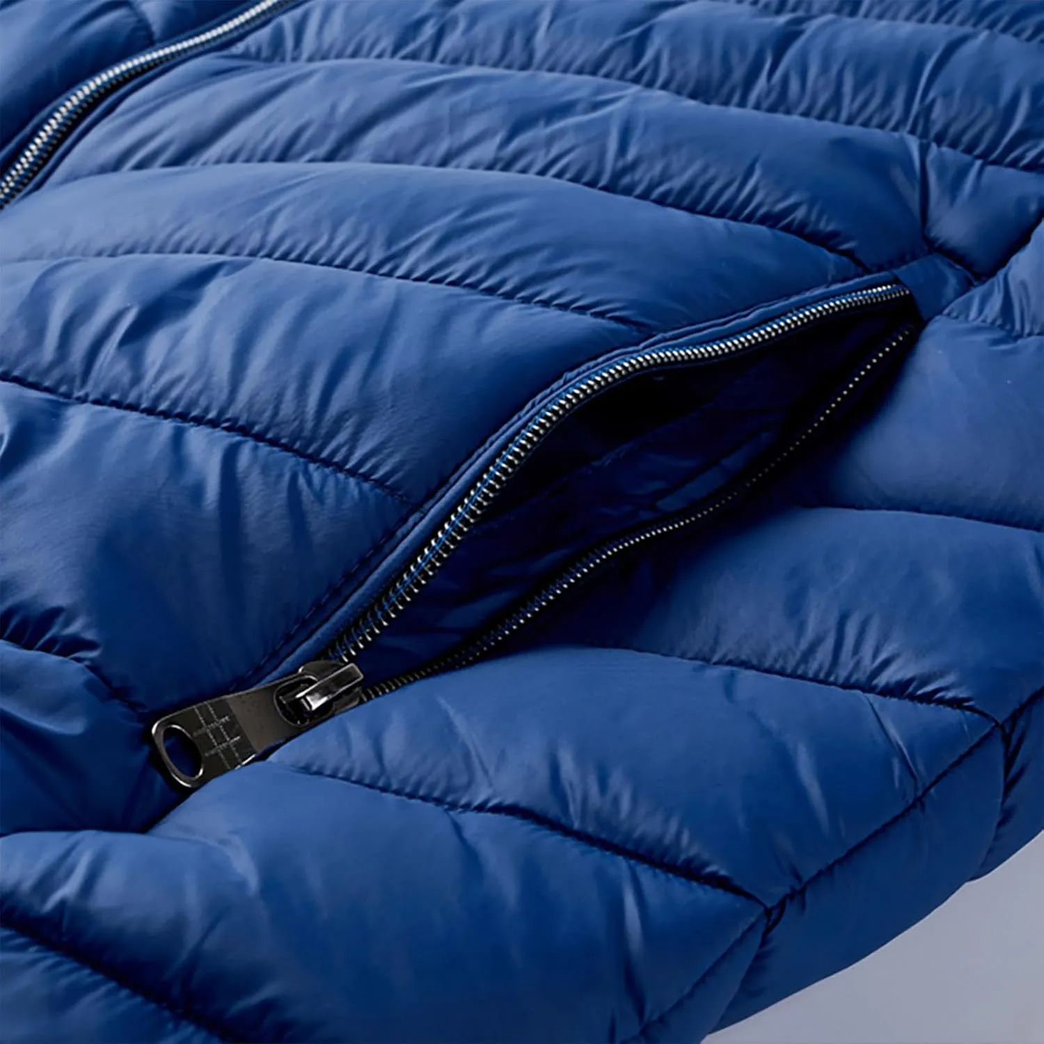 Waistcoat for Men's Fall Winter Warm Cotton Padded Sleeveless Snow Jackets Trendy Color Block Plus Size Vest Coat