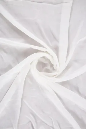 White Dyeable Crepe Silk