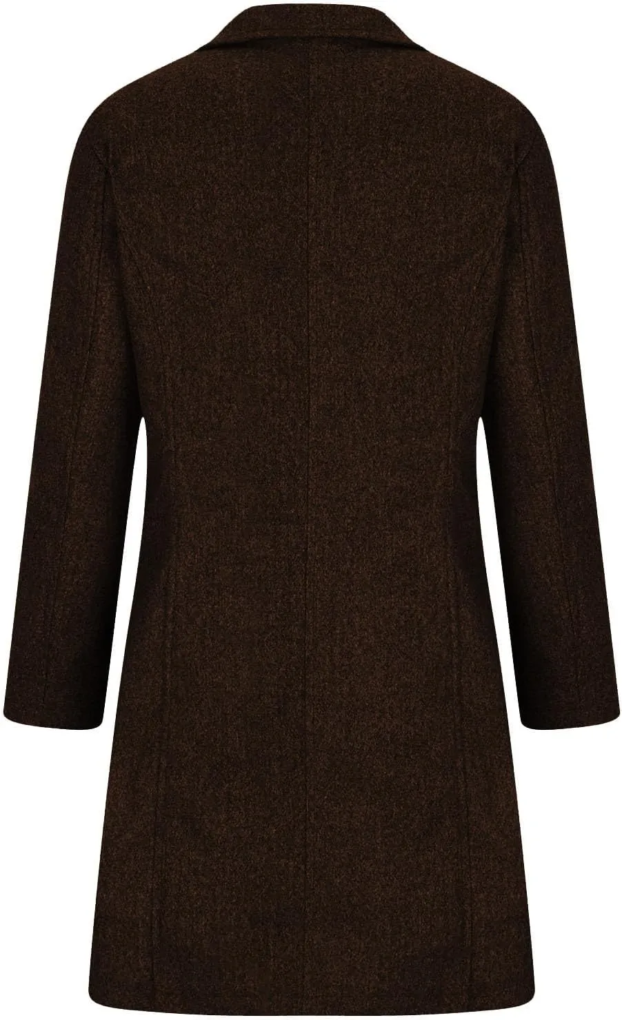 Winter Coats For Women Wool Blend Coat Fashion Button Lapel Solid Color Peacoat Fall Casual Going Out Long Overcoat