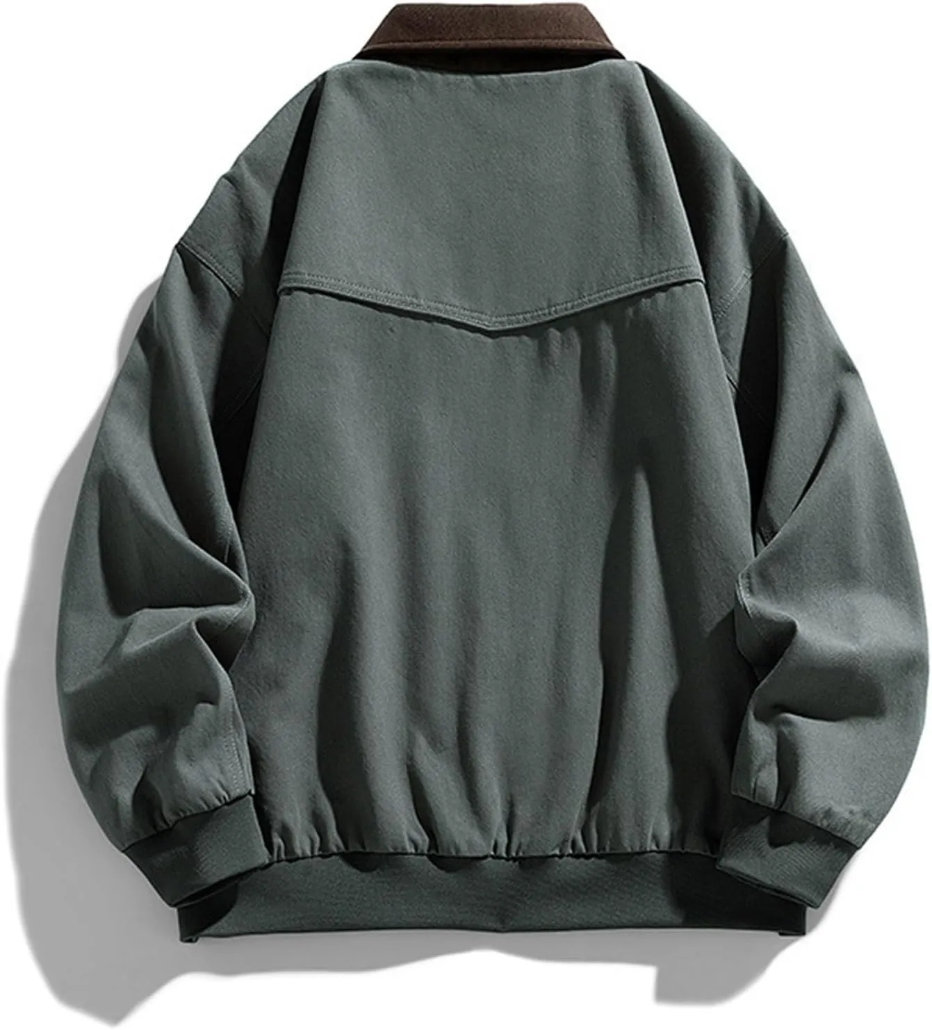 Winter Jacket Men's Thick Light Fall Warm Padded Coats Retro Workwear Bomber Jacket Zip Hooded Jacket Outdoor Clothing