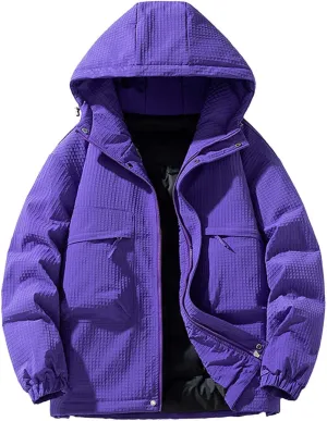 Winter Men's Solid Color Casual Loose Fashion Hooded Cotton Padded Jacket Men's Winter