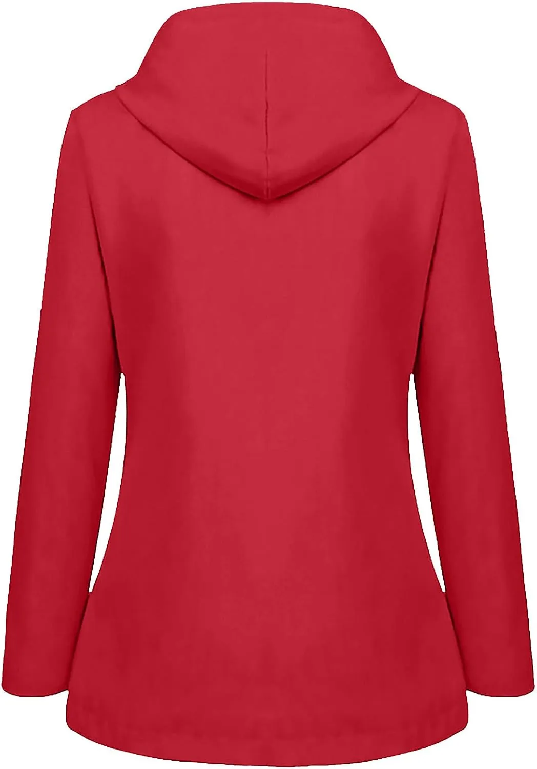 Wkishenl Rain Jacket for Women Softshell Warm Fleece Lined Fall Winter Coats Hooded Waterproof Windbreaker Trench Coat