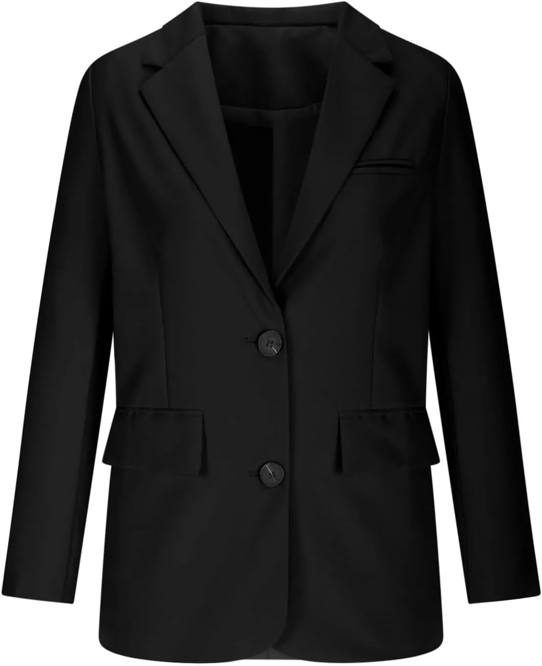 Women Business Casual Blazer with Lined,Professional Work Suit Jacket with PocketsLong Sleeve Button Open Front