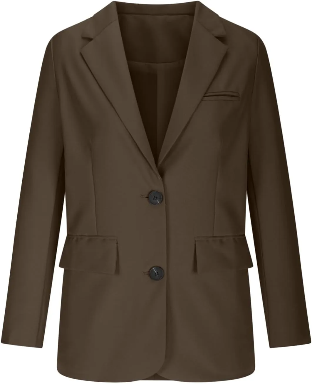 Women Business Casual Blazer with Lined,Professional Work Suit Jacket with PocketsLong Sleeve Button Open Front