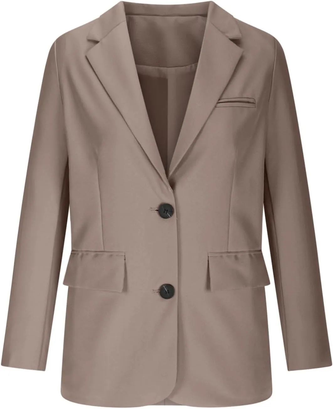 Women Business Casual Blazer with Lined,Professional Work Suit Jacket with PocketsLong Sleeve Button Open Front