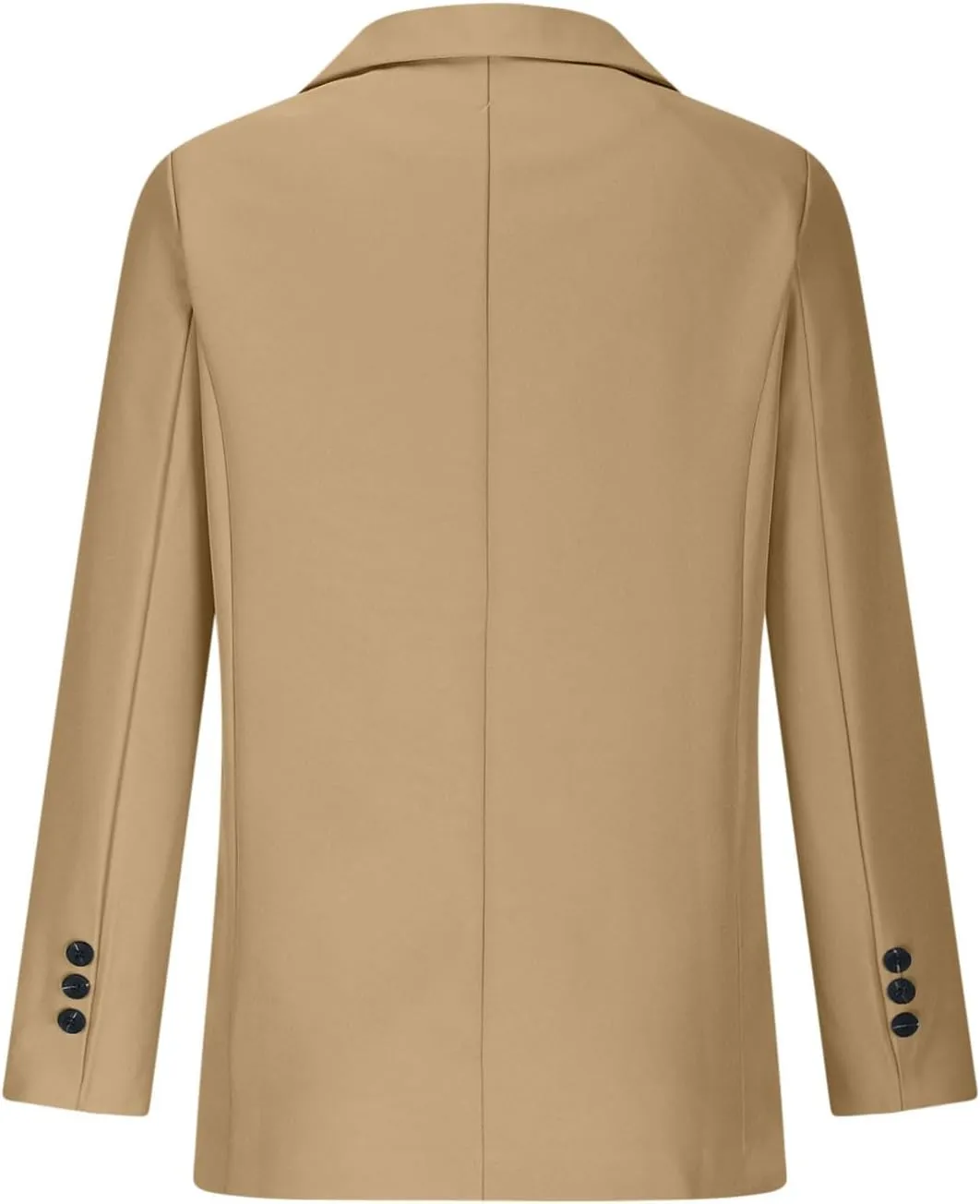 Women Business Casual Blazer with Lined,Professional Work Suit Jacket with PocketsLong Sleeve Button Open Front