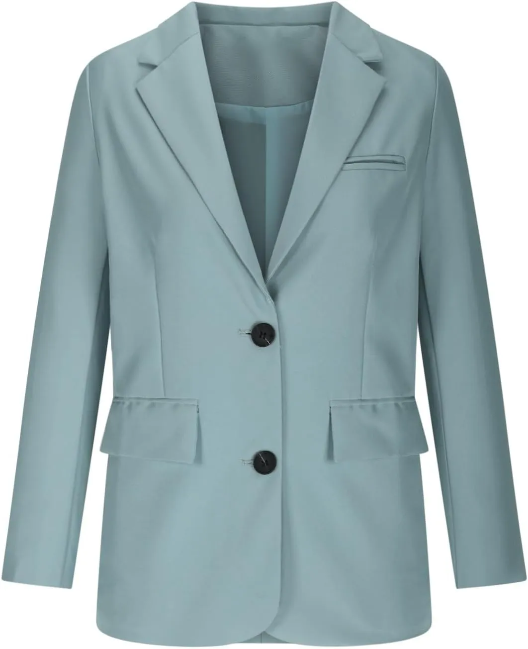 Women Business Casual Blazer with Lined,Professional Work Suit Jacket with PocketsLong Sleeve Button Open Front