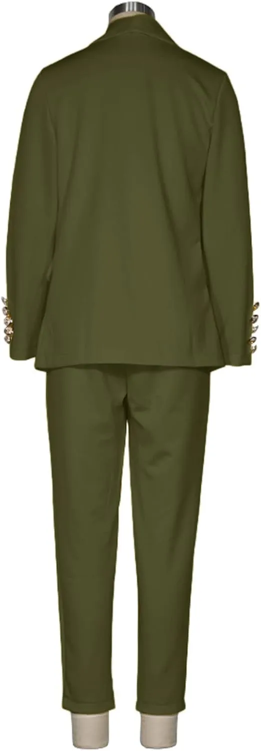 Women Fashion Two-Piece Suit Casual Sexy Leopard Multicolor Printed Suit and Womens Flannel Jackets and Coats