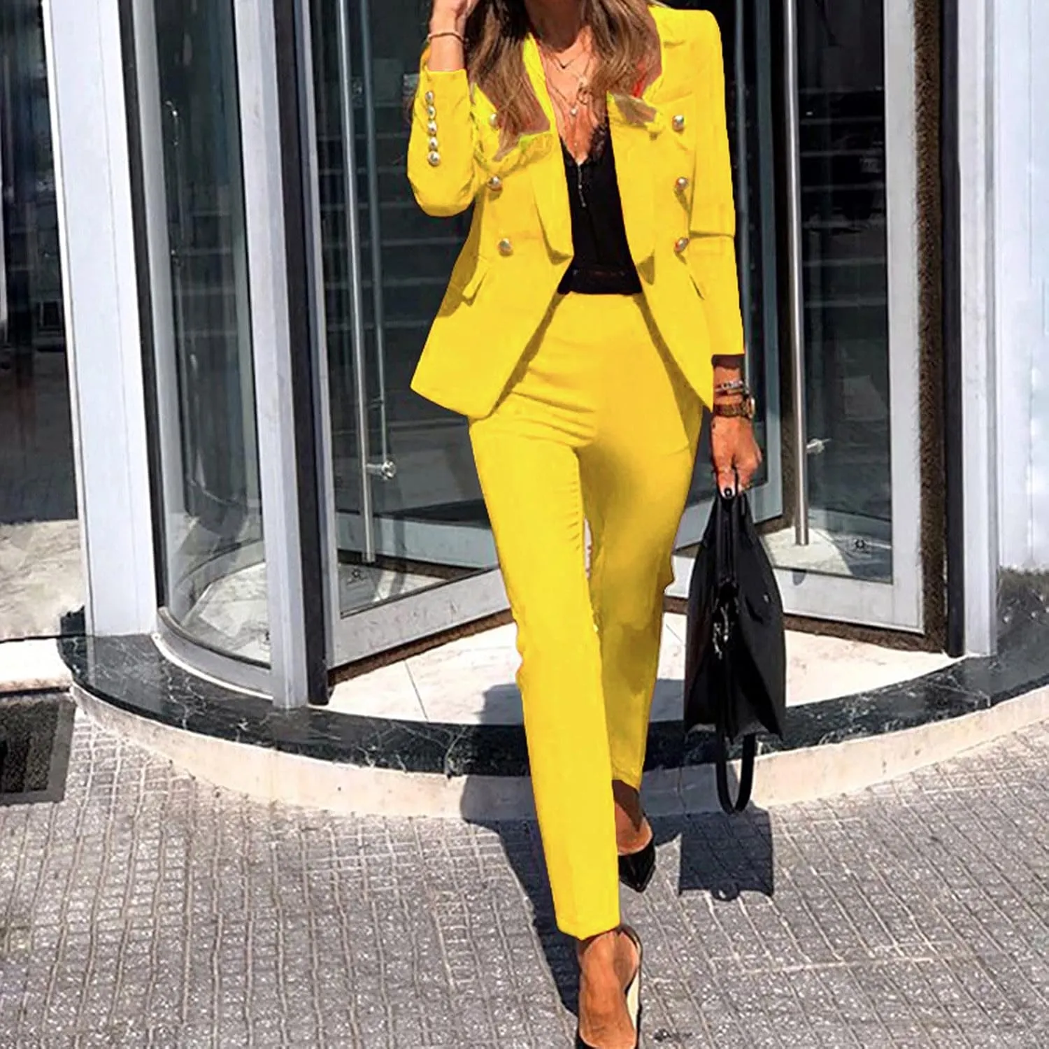 Women Fashion Two-Piece Suit Casual Sexy Leopard Multicolor Printed Suit and Womens Flannel Jackets and Coats