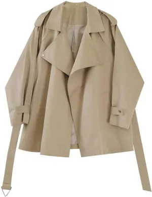 Women Long Trench Coat With Sashes Women Windbreaker Office Ladies Outerwear