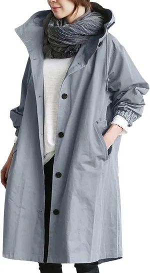 Women Winter Wool Blend Camel Mid-Long Coat Notch Double-Breasted Lapel Jacket Outwear