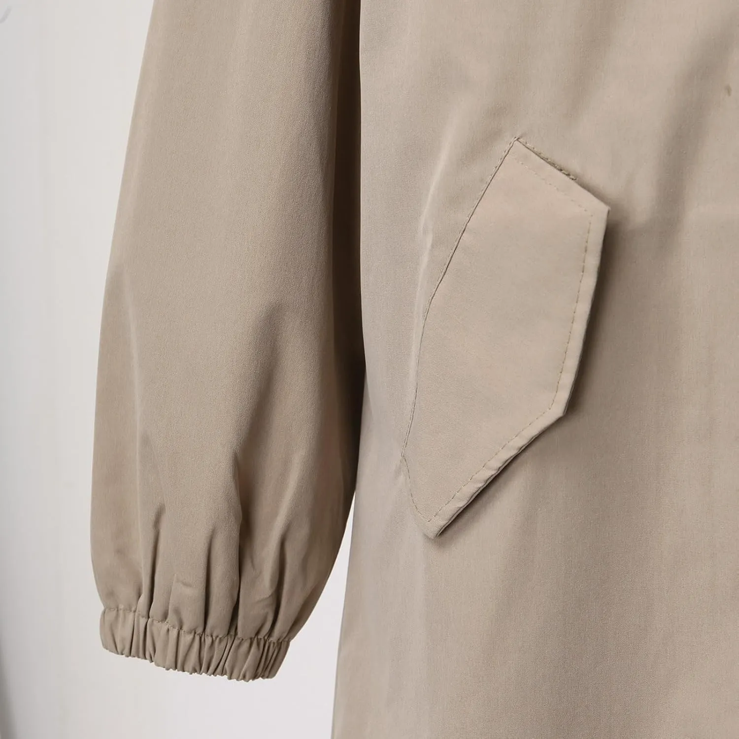 Women Winter Wool Blend Camel Mid-Long Coat Notch Double-Breasted Lapel Jacket Outwear