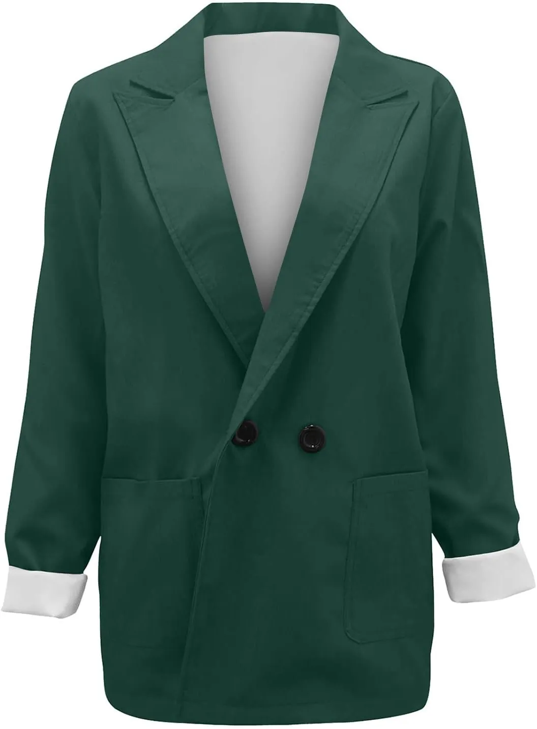 Women's Blazers Casual Lapel Open Front Long Sleeve Work Office Suit Jacket Coat Casual Blazer