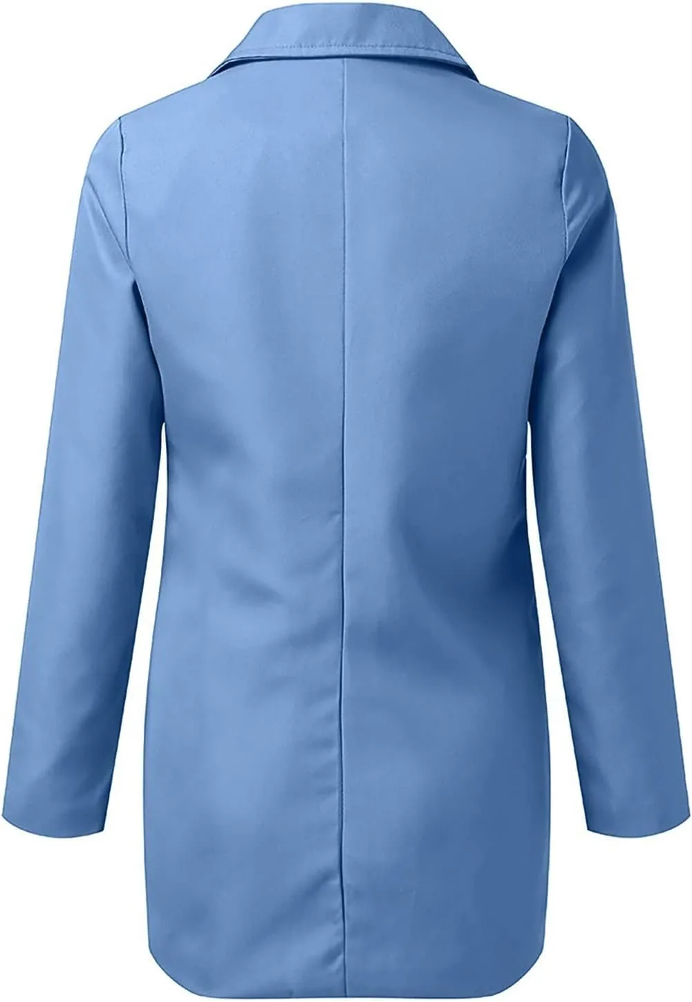 Womens Casual Long Sleeve Work Office Solid Open Front Blazer Jacket Elegant Cardigan Coat