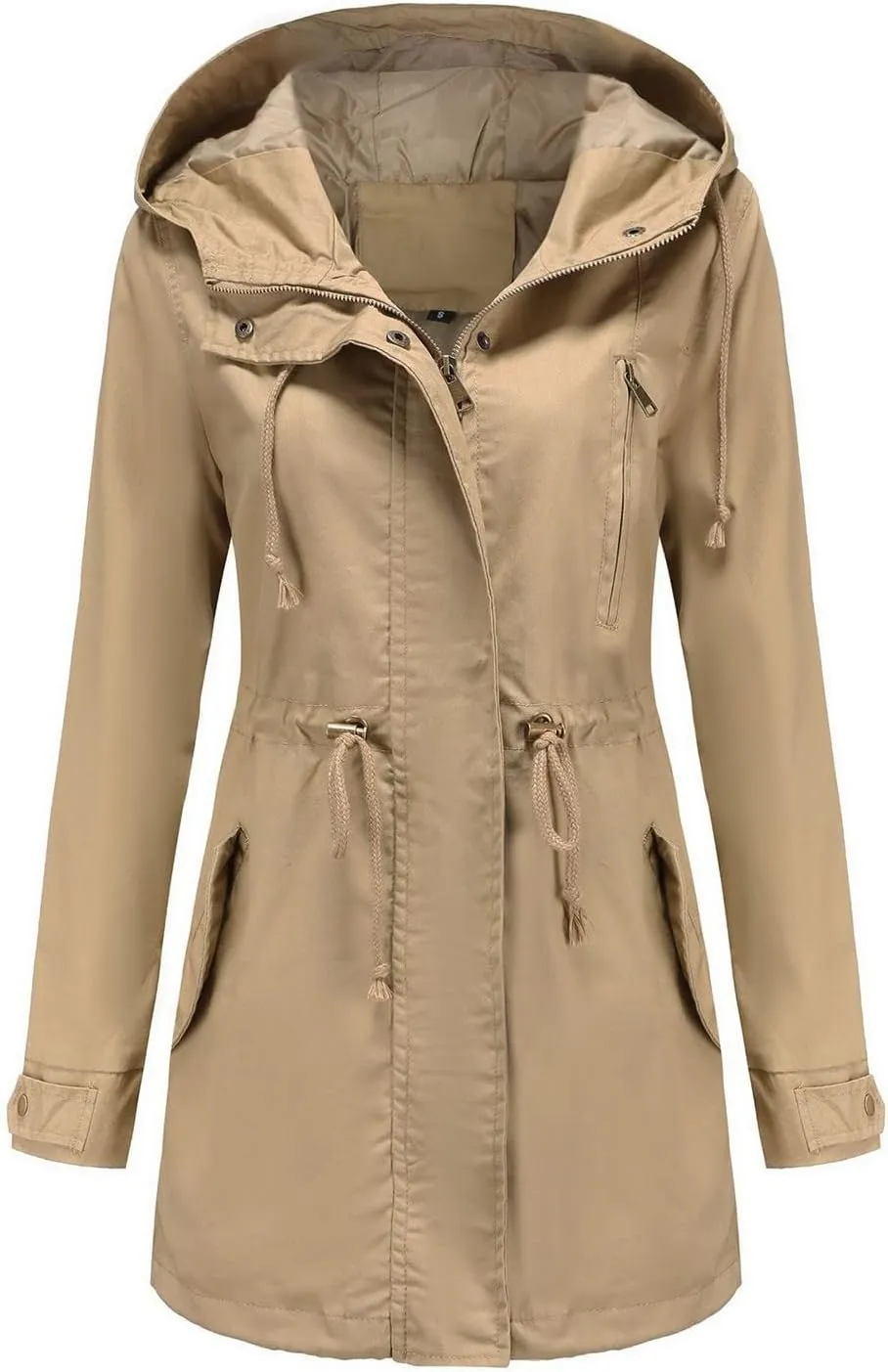 Womens Notched Lapel Collar Double Breasted Pea Coat Winter Wool Blend Over Coats Long Jackets