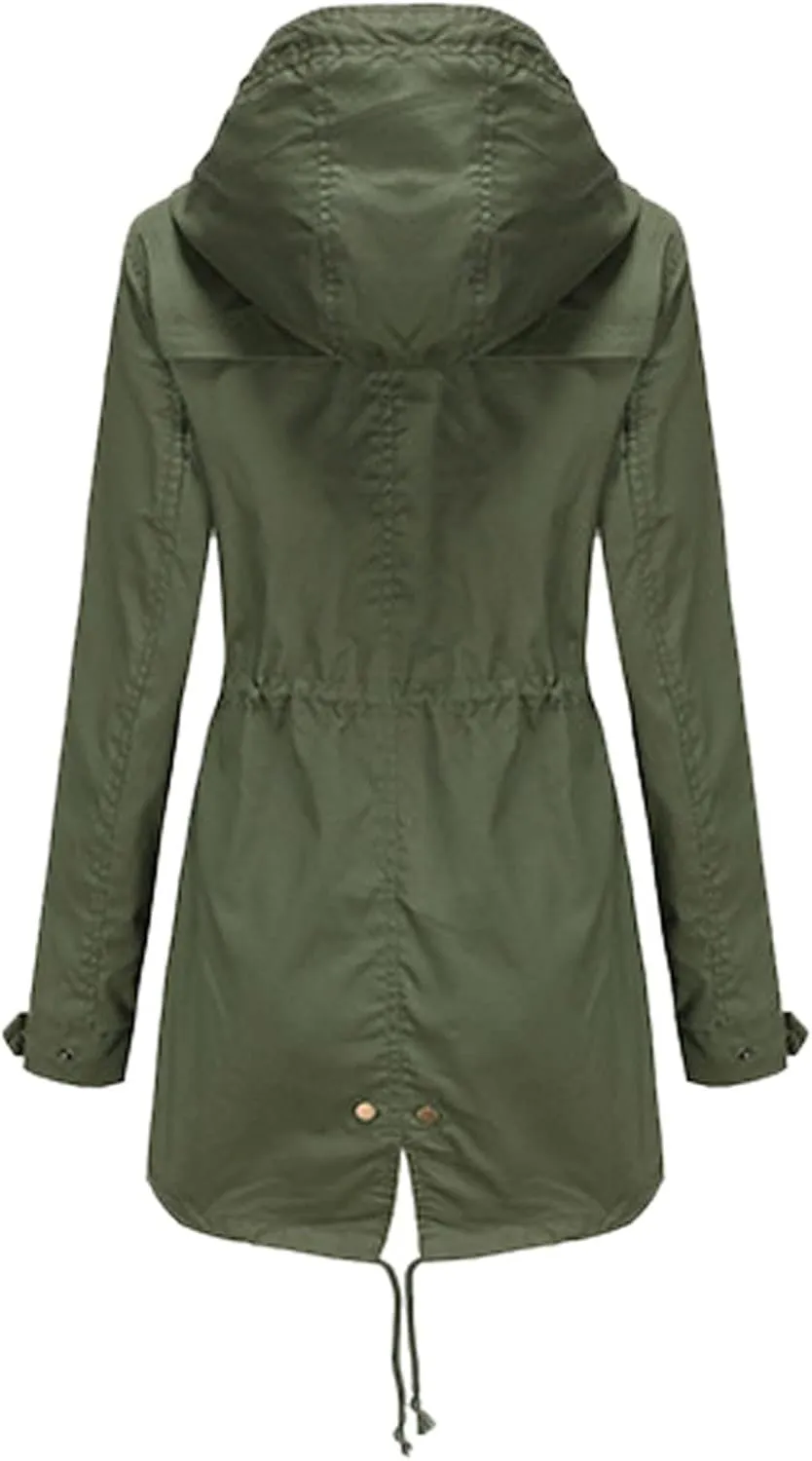 Womens Notched Lapel Collar Double Breasted Pea Coat Winter Wool Blend Over Coats Long Jackets