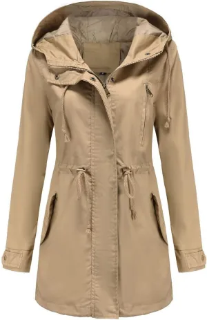 Womens Notched Lapel Collar Double Breasted Pea Coat Winter Wool Blend Over Coats Long Jackets