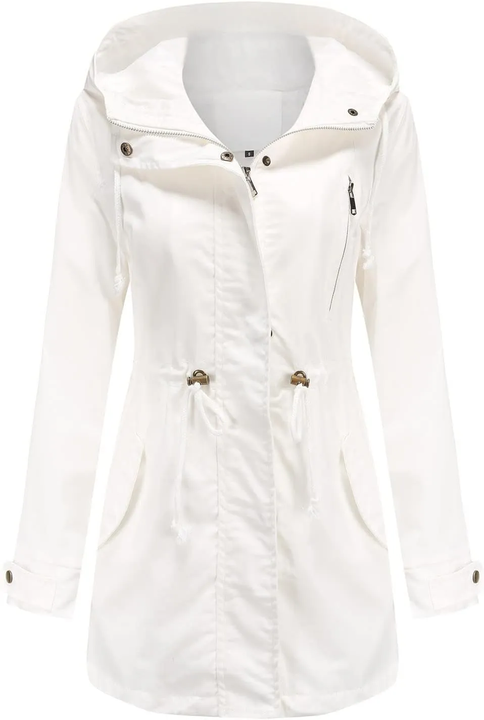 Womens Notched Lapel Collar Double Breasted Pea Coat Winter Wool Blend Over Coats Long Jackets