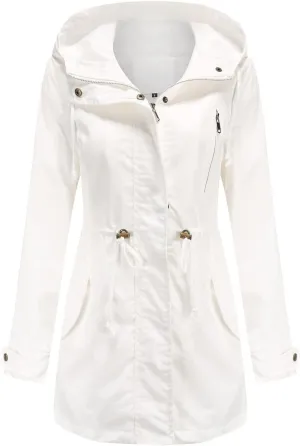 Womens Notched Lapel Collar Double Breasted Pea Coat Winter Wool Blend Over Coats Long Jackets