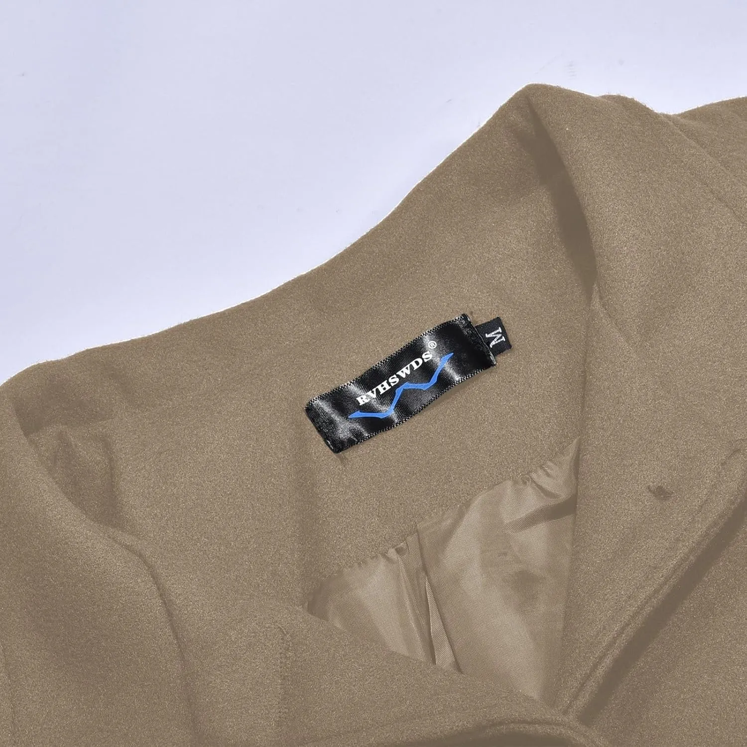 Womens Trench Coat 2025 Winter Casual Notch Lapel Single Breasted Belted Midi Peacoat with Pockets