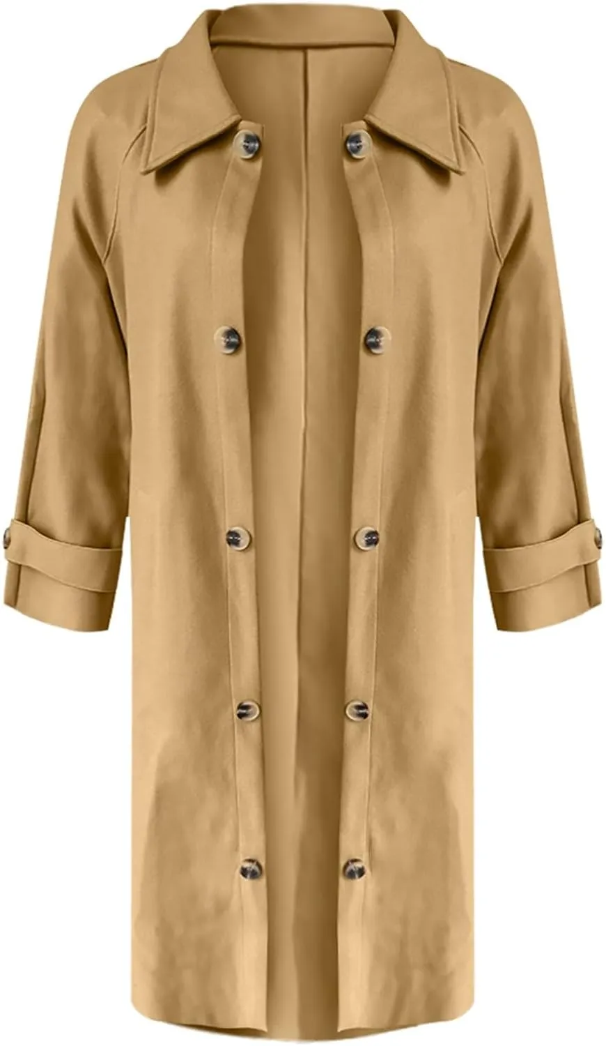 Womens Trench Coat Long Fuzzy Jacket Loose Fitting Warm Winter Outwear Fashion Lapel Jacket Coats Pedcoat Womens