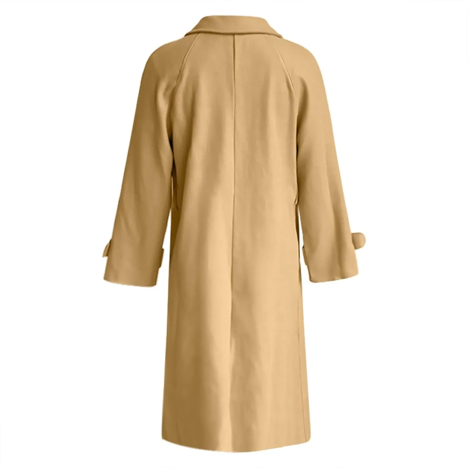 Womens Trench Coat Long Fuzzy Jacket Loose Fitting Warm Winter Outwear Fashion Lapel Jacket Coats Pedcoat Womens