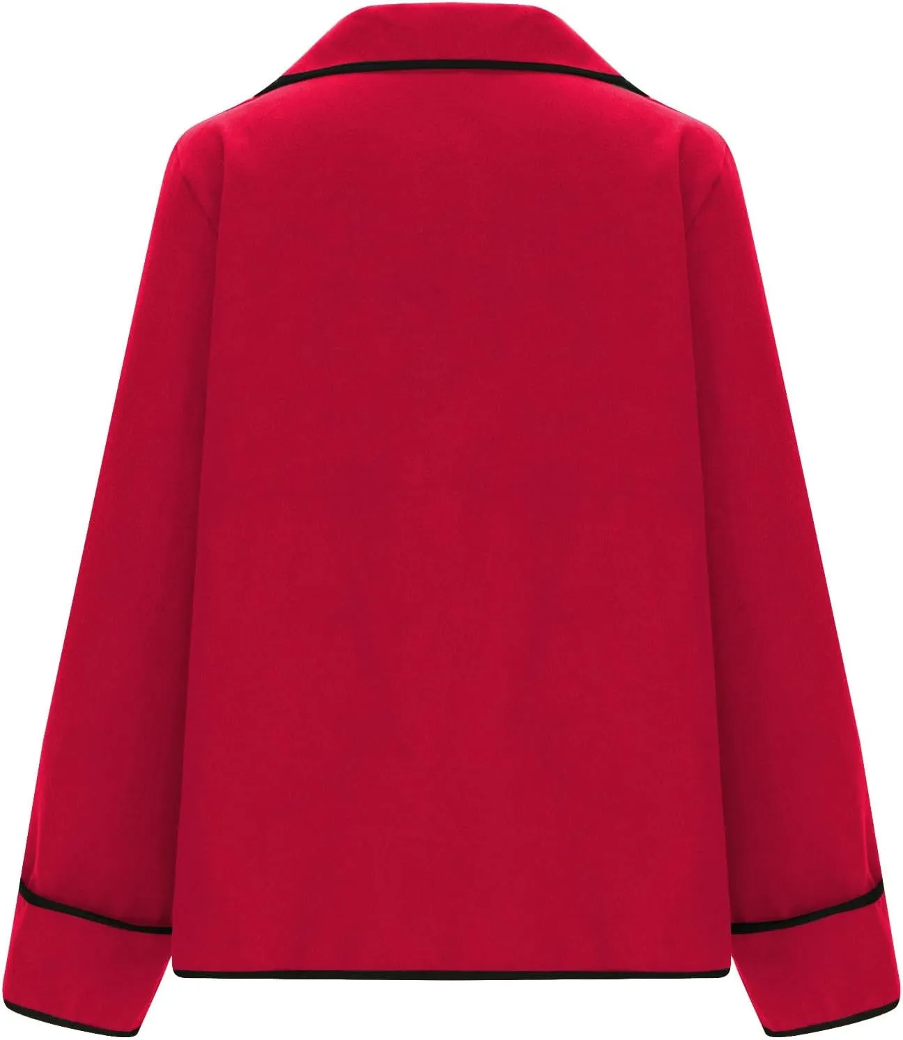 Womens Trench Coat Mid Length Western Coat Notch Lapel Blazer Button Pea Coat Open Front Cardigan Dressy Casual Jackets