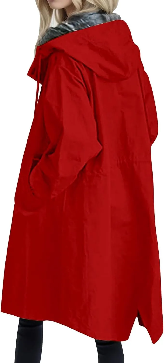 Women's Winter Casual Single Breasted Long Wool Coat Formal Office Wool Overcoat