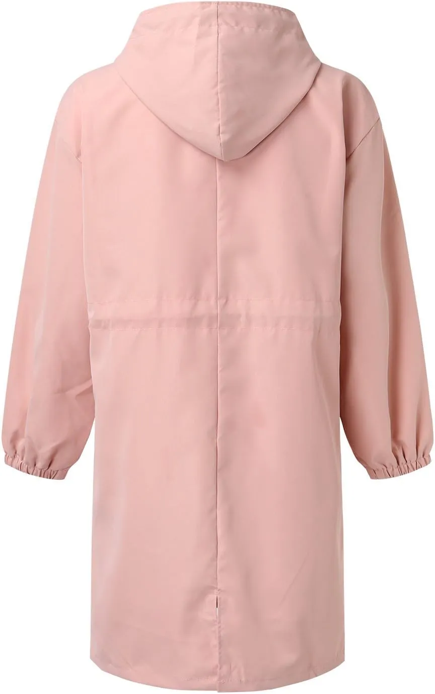 Women's Winter Wool Mid-Long Coat Notch Lapel Single-Breasted Trench Coat Outwear