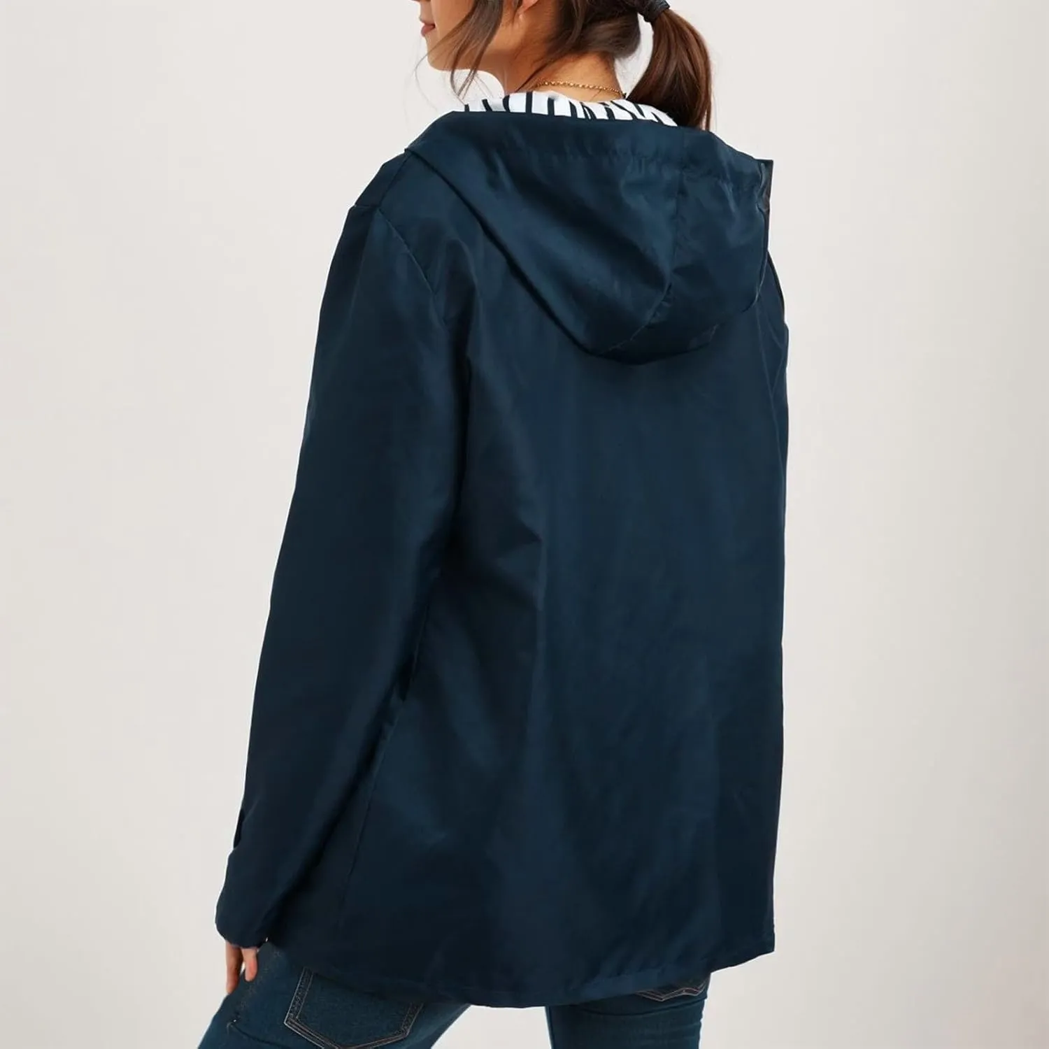 Yellow Rain Jacket Womens Waterproof with Hood Rain Coat with Hood Women Plus Size Winter Coats for Women Raincoats