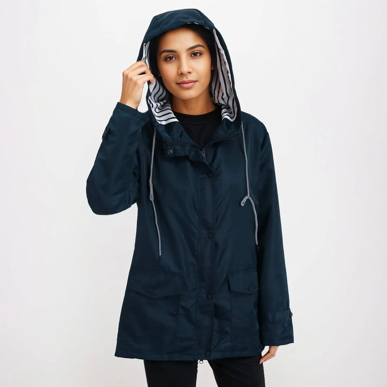 Yellow Rain Jacket Womens Waterproof with Hood Rain Coat with Hood Women Plus Size Winter Coats for Women Raincoats