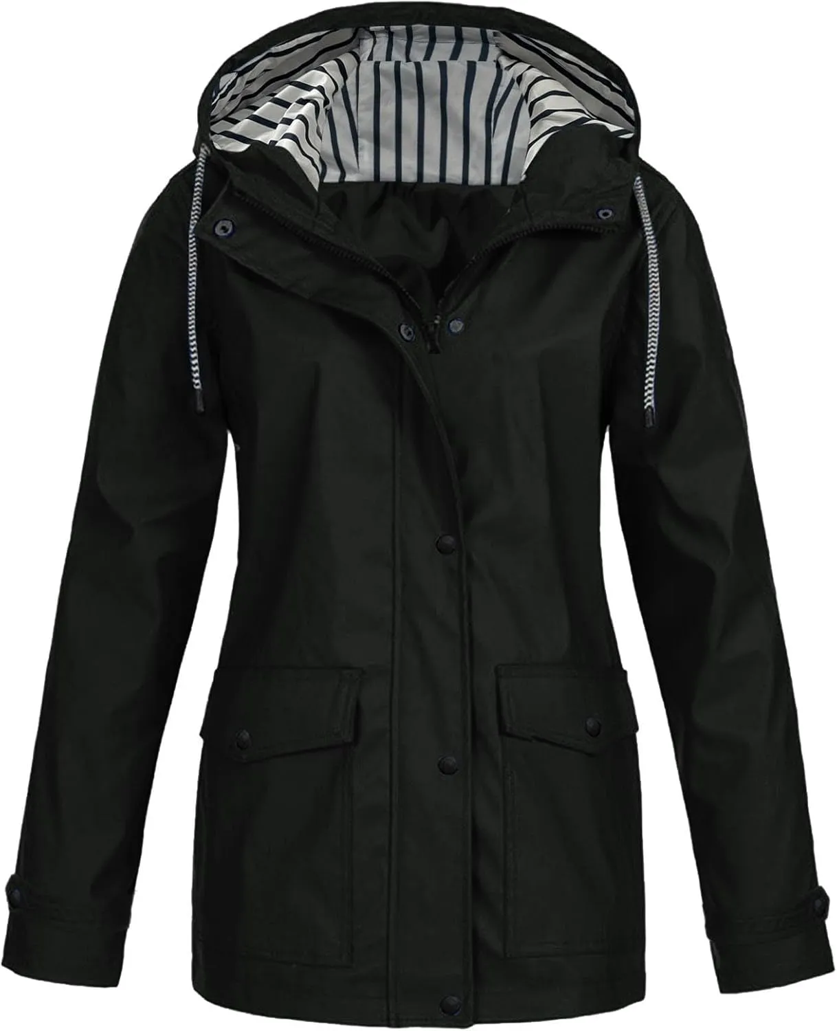 Yellow Rain Jacket Womens Waterproof with Hood Rain Coat with Hood Women Plus Size Winter Coats for Women Raincoats