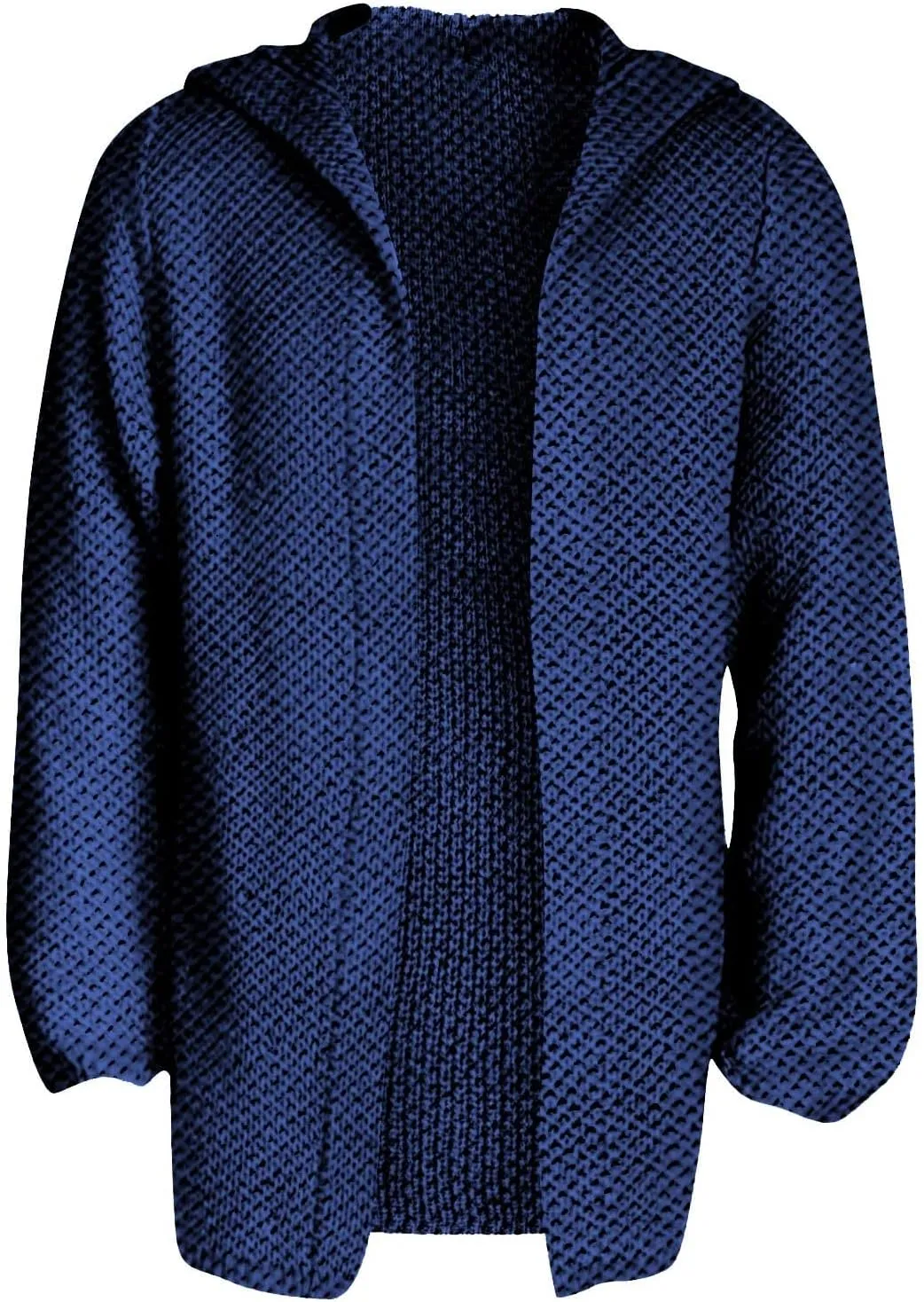 Ymosrh Men's Coat Jacket Long Cardigan Open Front Fall Casual Winter Warm Knit Sweater Coat Fashion Outwear, XL-5XL
