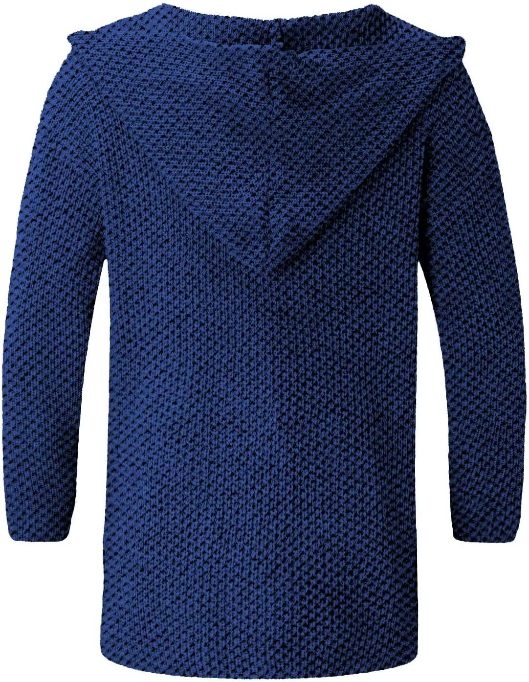 Ymosrh Men's Coat Jacket Long Cardigan Open Front Fall Casual Winter Warm Knit Sweater Coat Fashion Outwear, XL-5XL