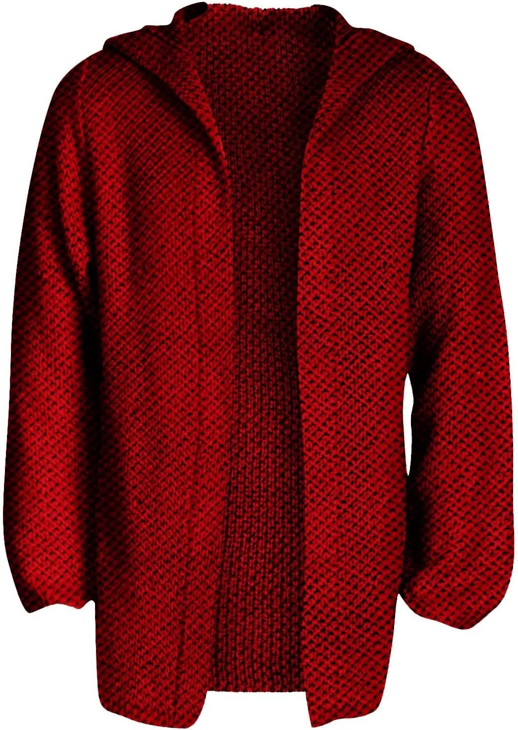Ymosrh Men's Coat Jacket Long Cardigan Open Front Fall Casual Winter Warm Knit Sweater Coat Fashion Outwear, XL-5XL