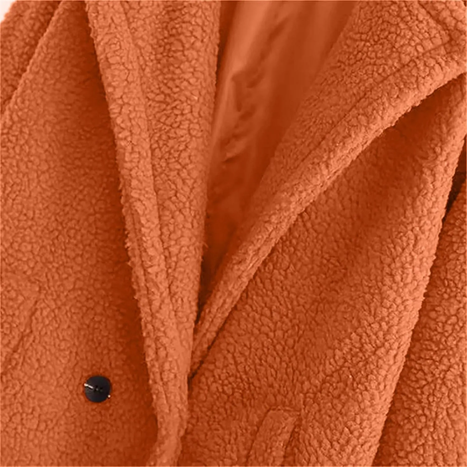YRAETENM Winter Jackets for Women Fuzzy Fleece Lapel Shearling Trench Coats Casual Warm Long Overcoat Outwear with Pockets