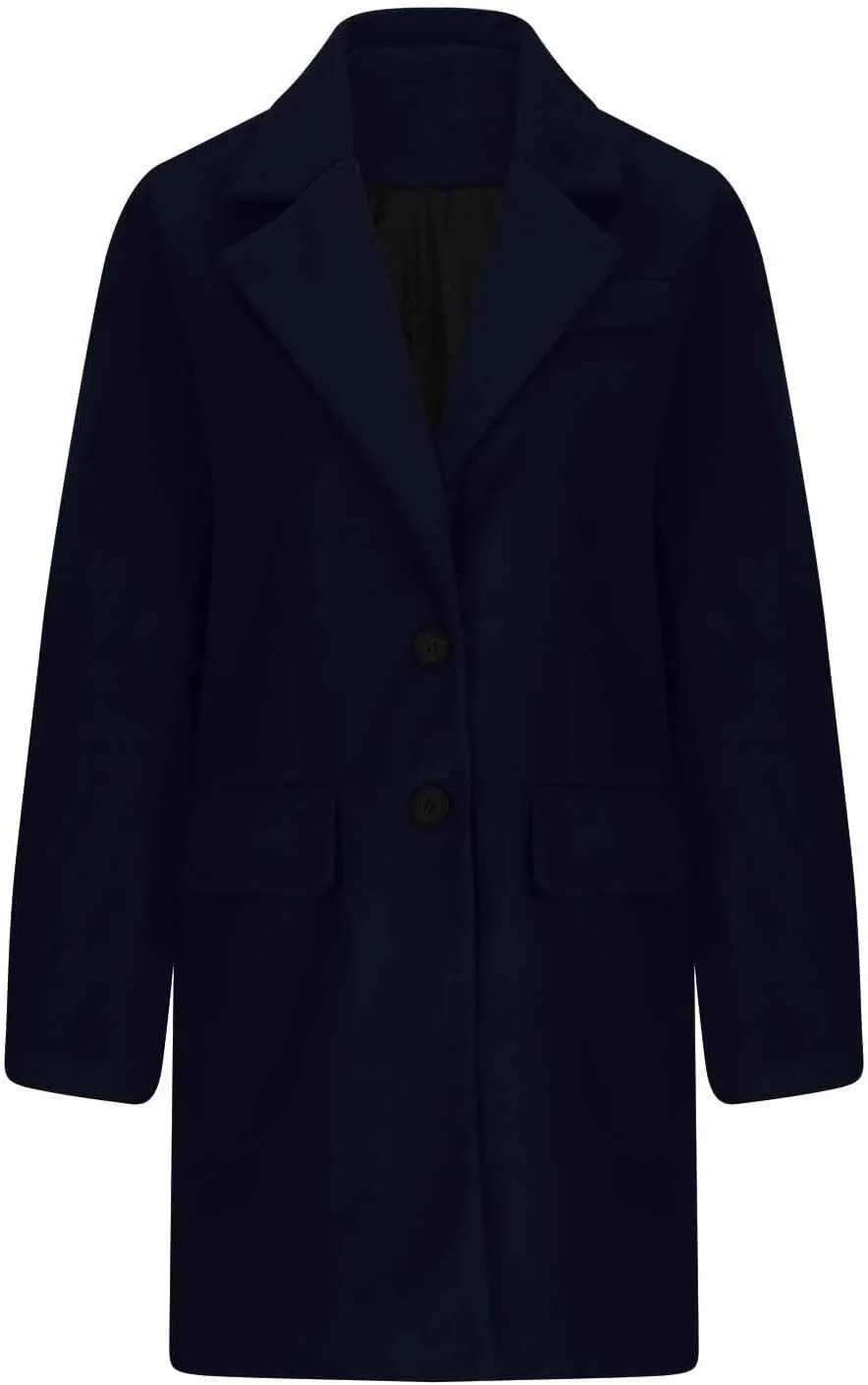 YRAETENM Women's Wool Blend Pea Coats Winter Casual Lapel Collar Open Front Cardigan Windproof Long Blazer Jackets Outwear