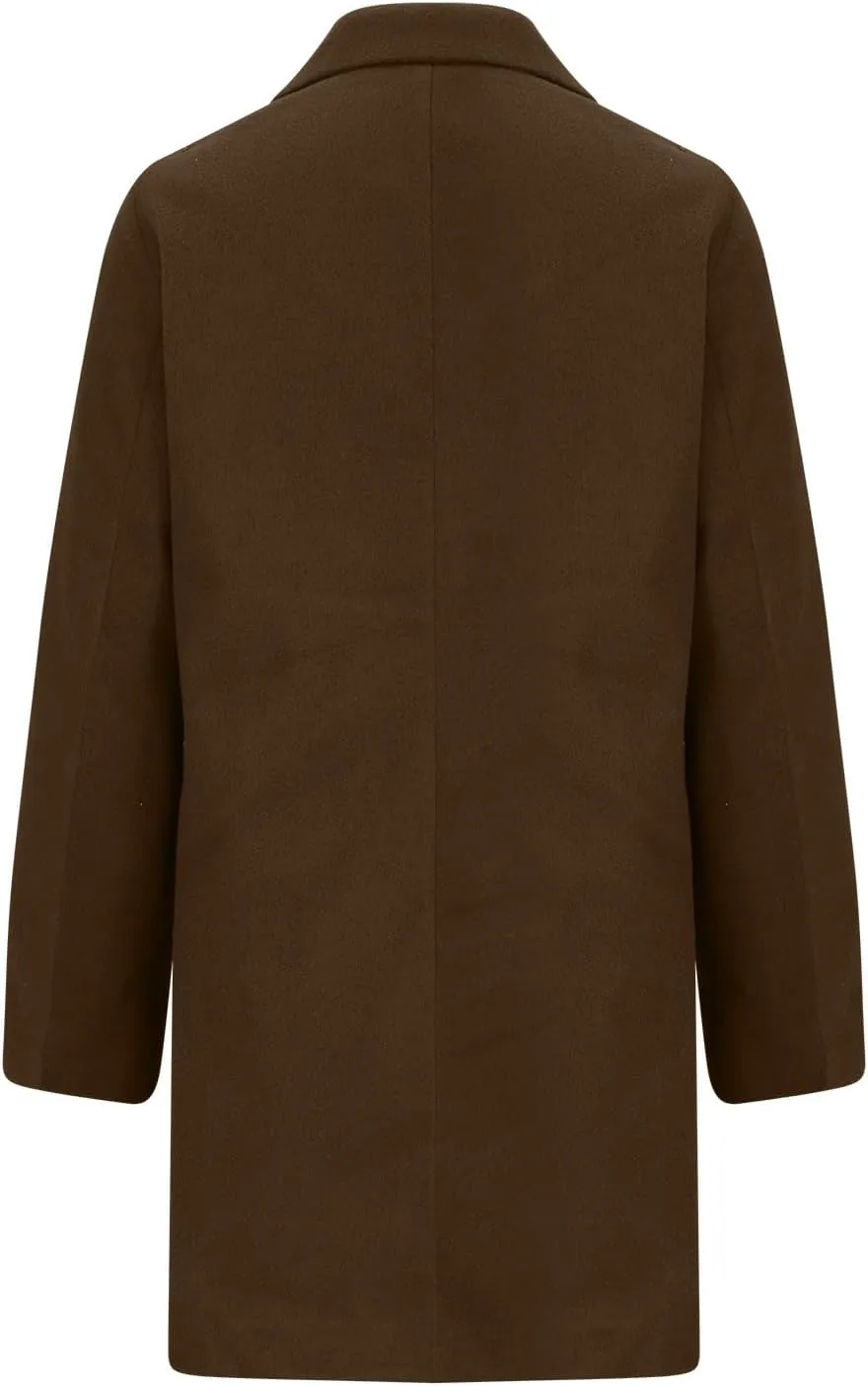 YRAETENM Women's Wool Blend Pea Coats Winter Casual Lapel Collar Open Front Cardigan Windproof Long Blazer Jackets Outwear