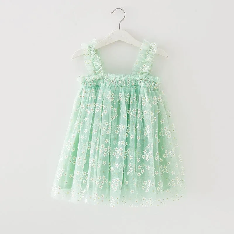 Yuki Little Flower Tulle Dress