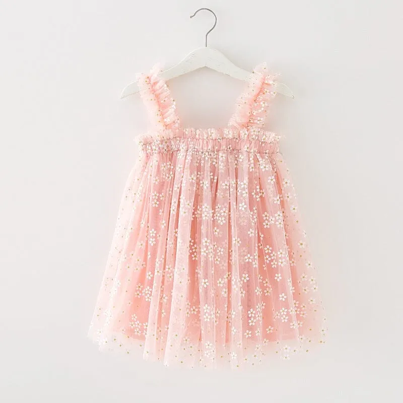 Yuki Little Flower Tulle Dress