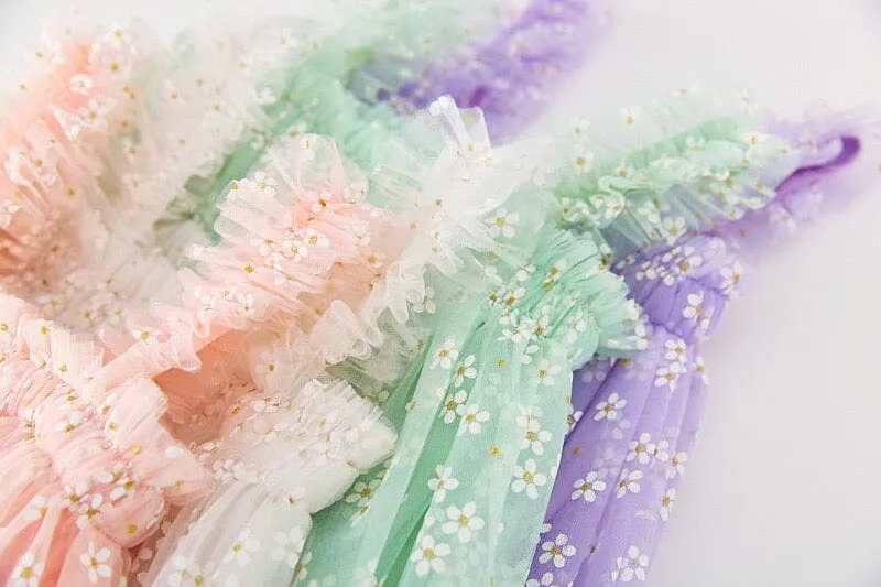 Yuki Little Flower Tulle Dress