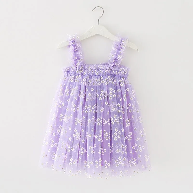 Yuki Little Flower Tulle Dress