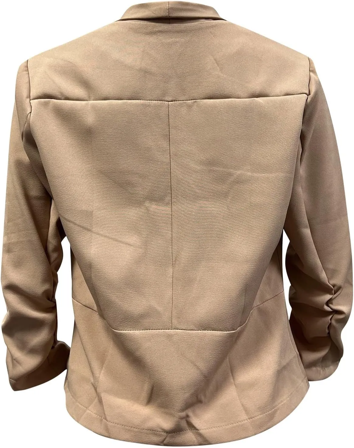 ZEFOTIM Blazer for Women 2024 Winter Work Lightweight Striped/Plain Blazer Fitted Business Plus Size Coat