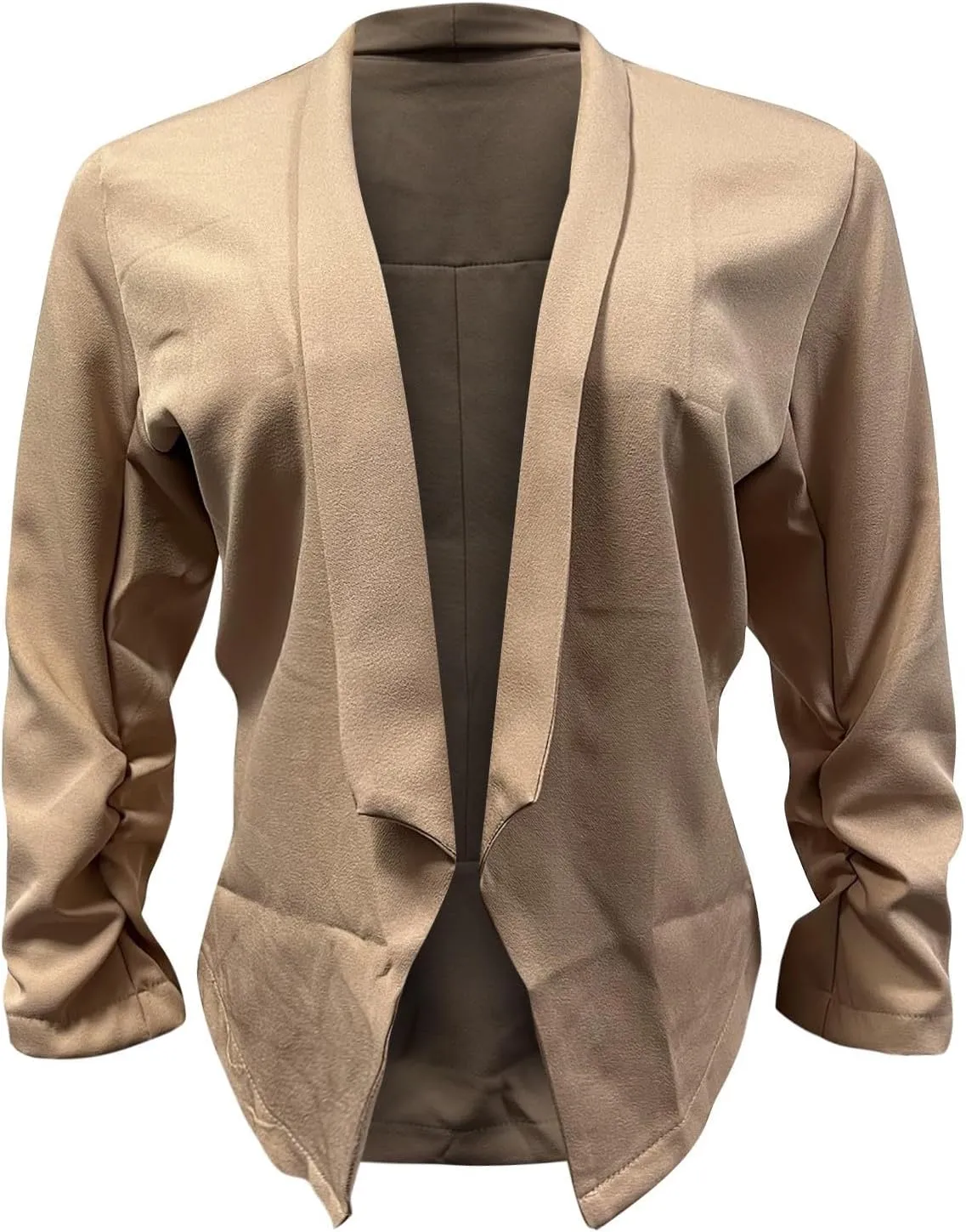 ZEFOTIM Blazer for Women 2024 Winter Work Lightweight Striped/Plain Blazer Fitted Business Plus Size Coat