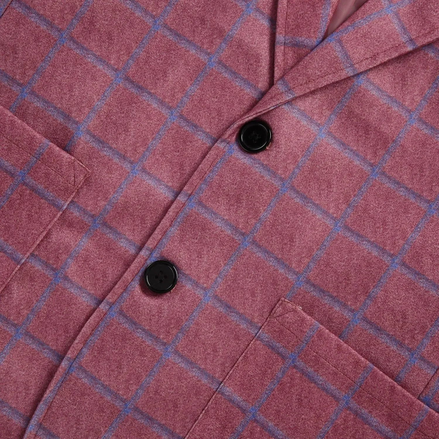 Zeiyignr Mens Plaid Blazer Sports Coat Casual Slim Fit Notched Lapel Checkered Suit Jacket for Men Wedding Party Banquet Prom