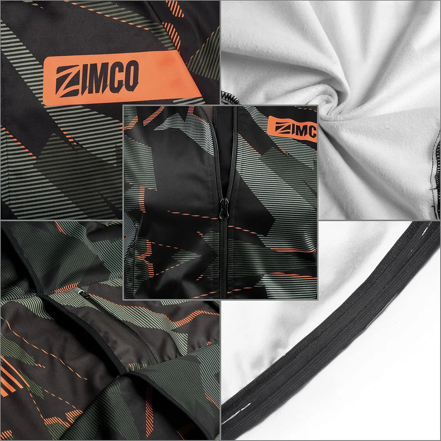Zimco Pro Men Winter Cycling Jackets High Viz Bicycle Jersey Windproof Thermal Insulated Jacket