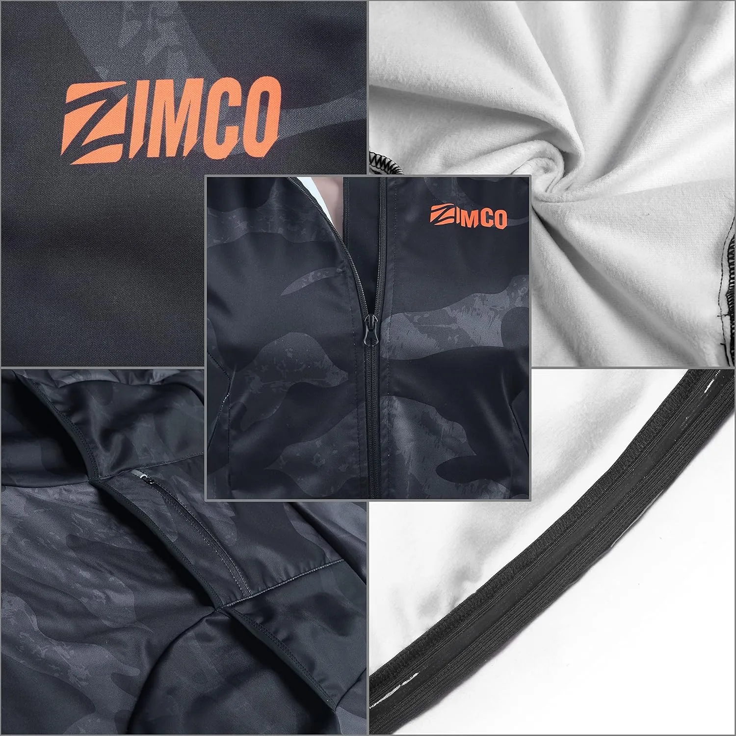 Zimco Pro Men Winter Cycling Jackets High Viz Bicycle Jersey Windproof Thermal Insulated Jacket