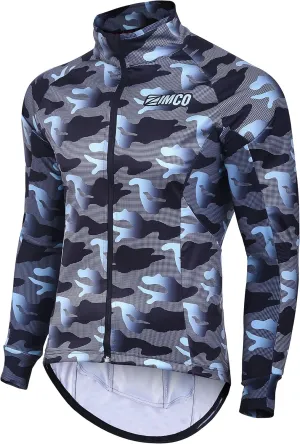 Zimco Pro Men Winter Cycling Jackets High Viz Bicycle Jersey Windproof Thermal Insulated Jacket